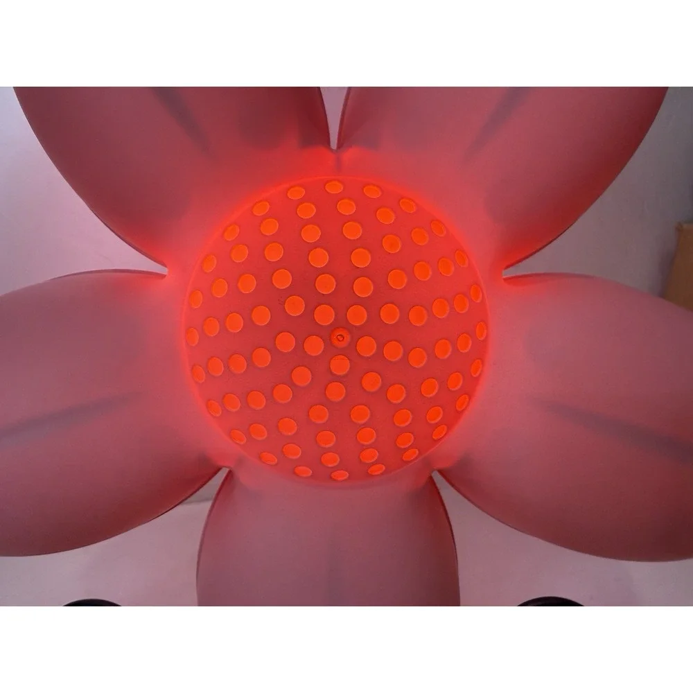 VTG IKEA Smila Blomma Pink Flower Wall Lamp Sconce Kids Night Light Green Cord